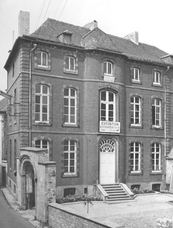 Le bâtiment en 1955 lors de l’ouverture du Musée communal